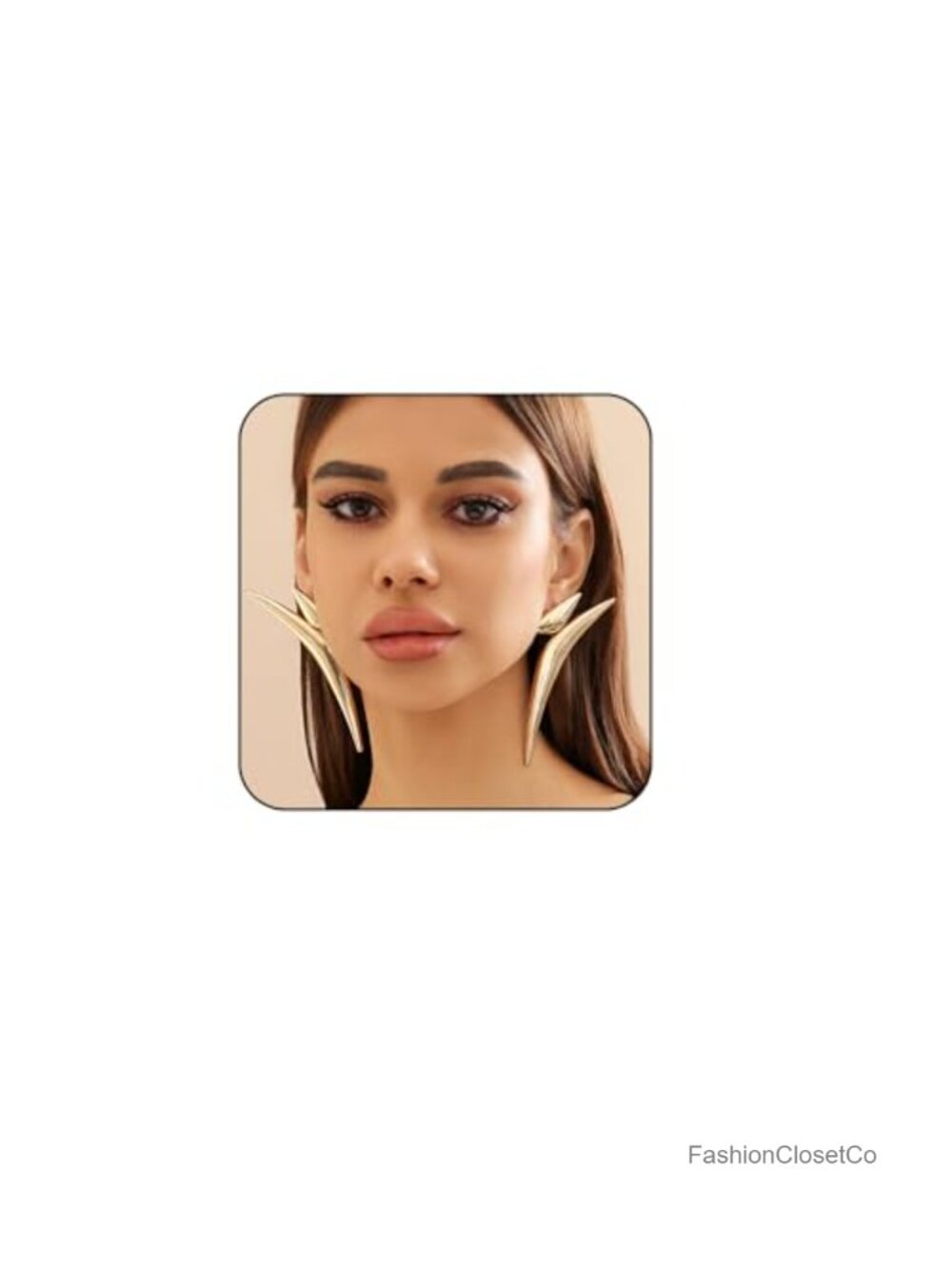 Gold Statement Earrings Women Geometric Drop Dangle Fashion Jewelry